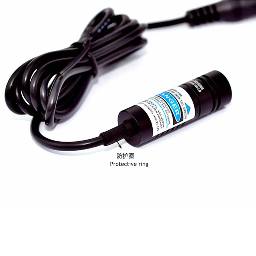 Промышленный фиолетовый лазер формата Blue-Ray диод Dot Модуль 405nm 50 мВт регулируется 14,5x48 мм 5V от AliExpress WW