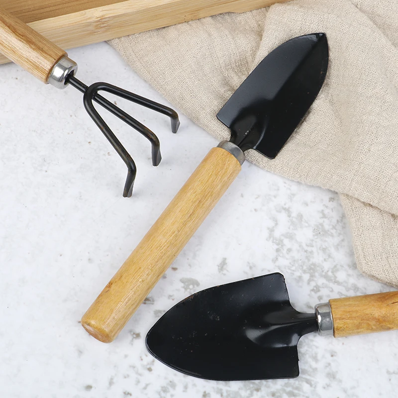 3 шт. садовые инструменты бонсай Мини маленькая лопата растение в горшке