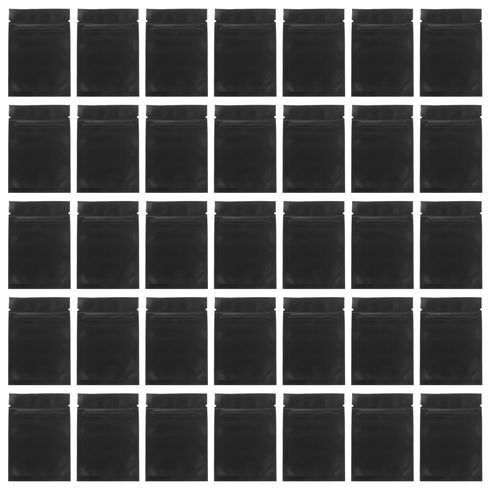 

100pcs Self Sealing Food Packing Bags Self-sealing Food Bags Snack Bags (Black)