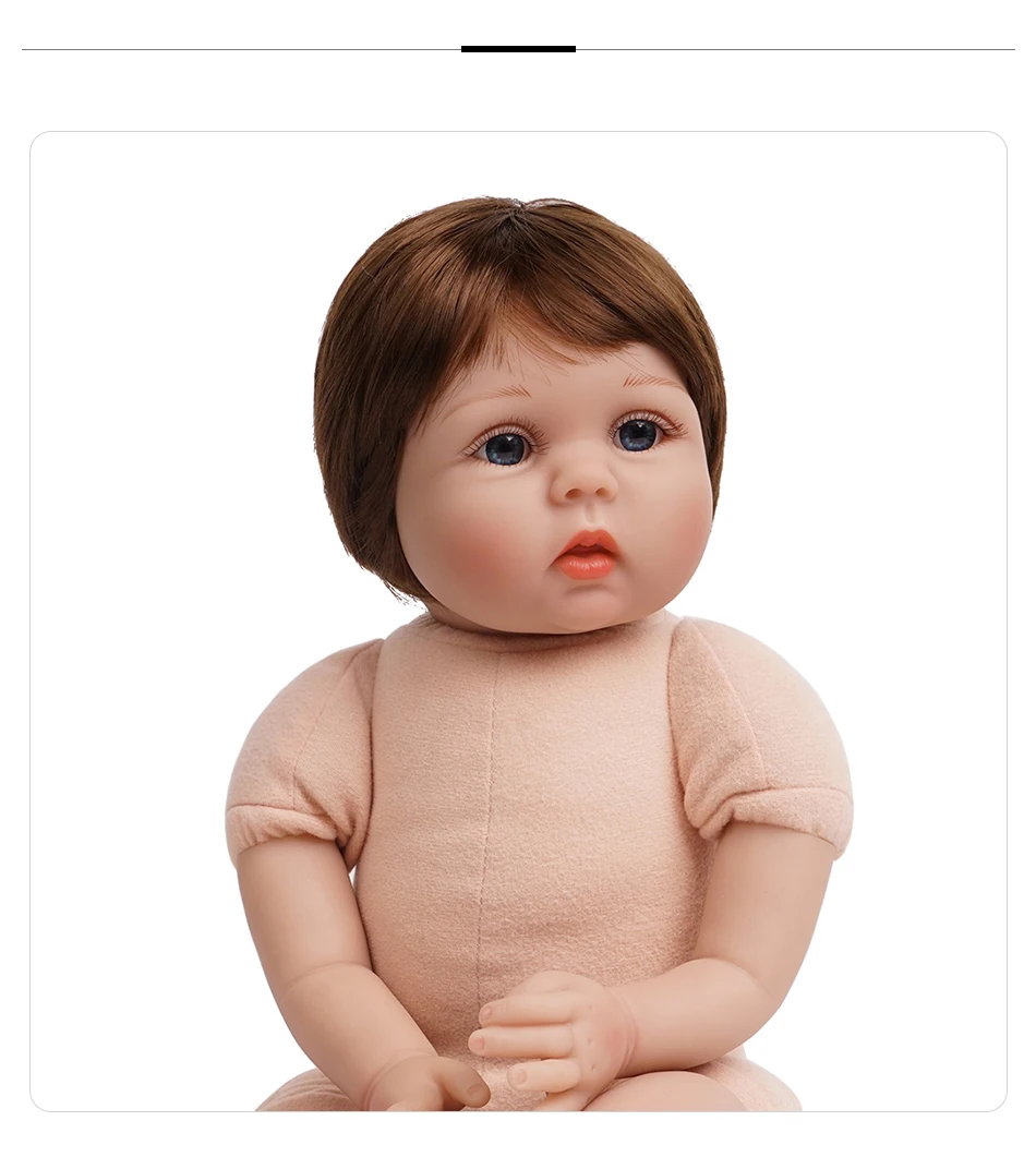 55 см Reborn Baby Doll Girl 2 наряды силиконовый виниловый светильник для новорожденных Розовый и темно-розовый