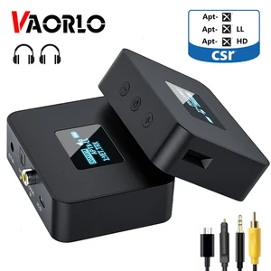 VAORLO OLED дисплей CSR 5,0 Bluetooth аудио передатчик APTX-HDLL SPDIF + коаксиальный + 3,5 мм AUX беспроводной адаптер для ТВ ПК