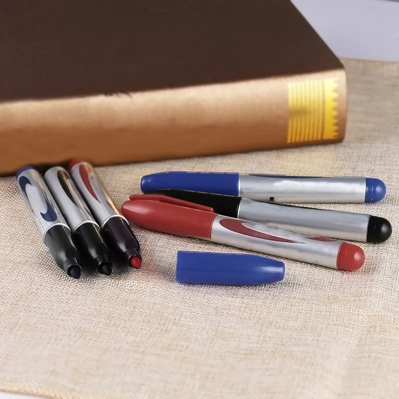 

3pcs Waterproof Fast Dry Permanent Marker Pen For Writing Learn the Office Supplies DC156