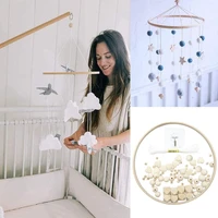 diy wooden wind chimes bed bell kit handmade baby mobile bed decoration wind chimes boys and girls soothing rattle
