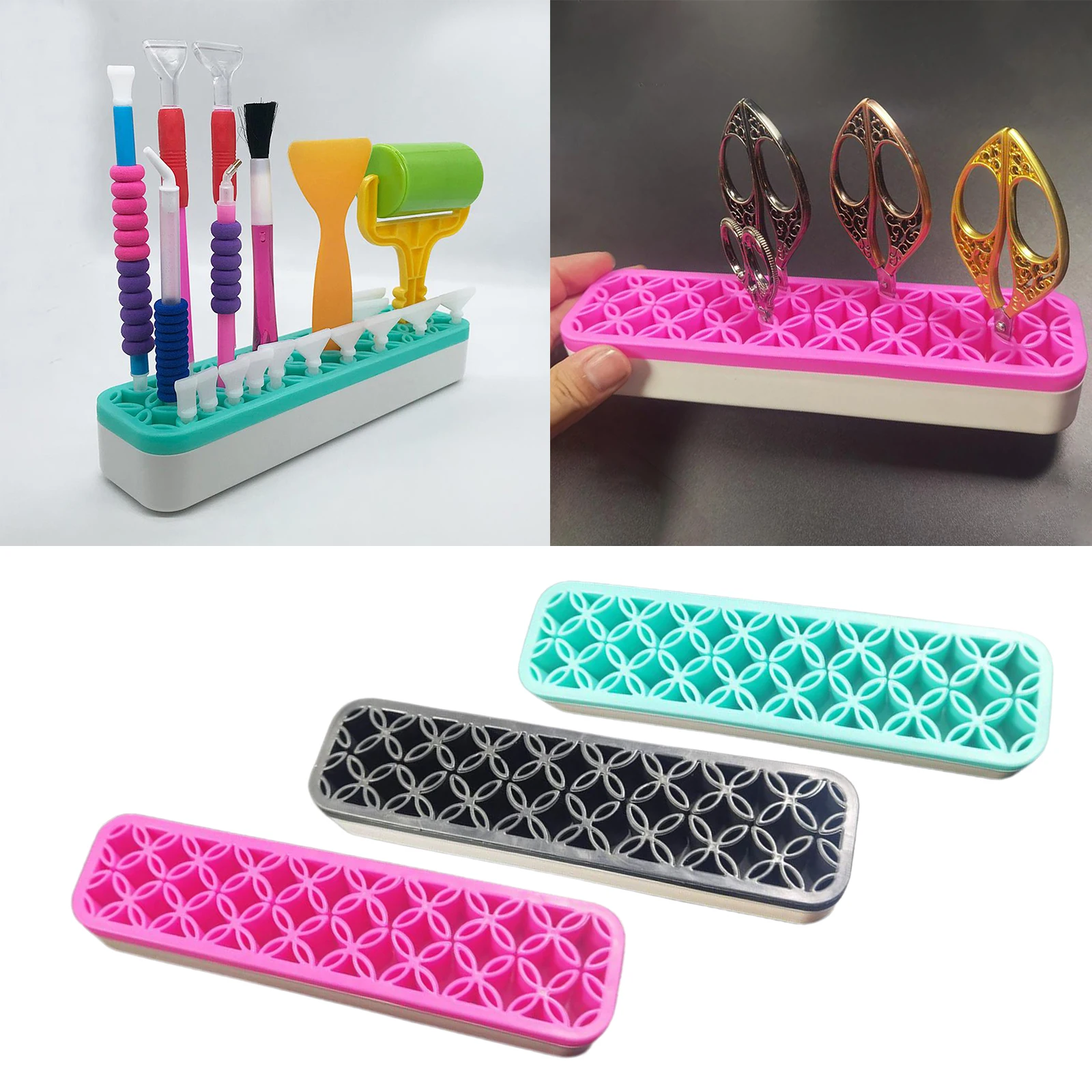 

Desktop Storage Box Make Up Holder Plastic Pen Organizer Multi-Function Case