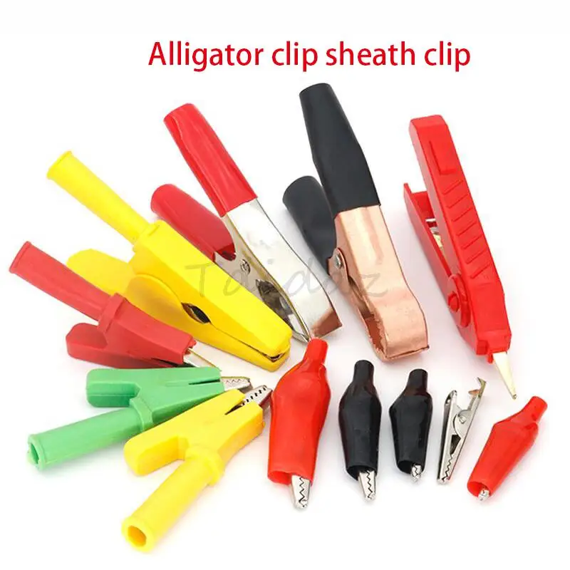Зажим типа крокодил зажим-оболочка для провода питания маленького аккумулятора