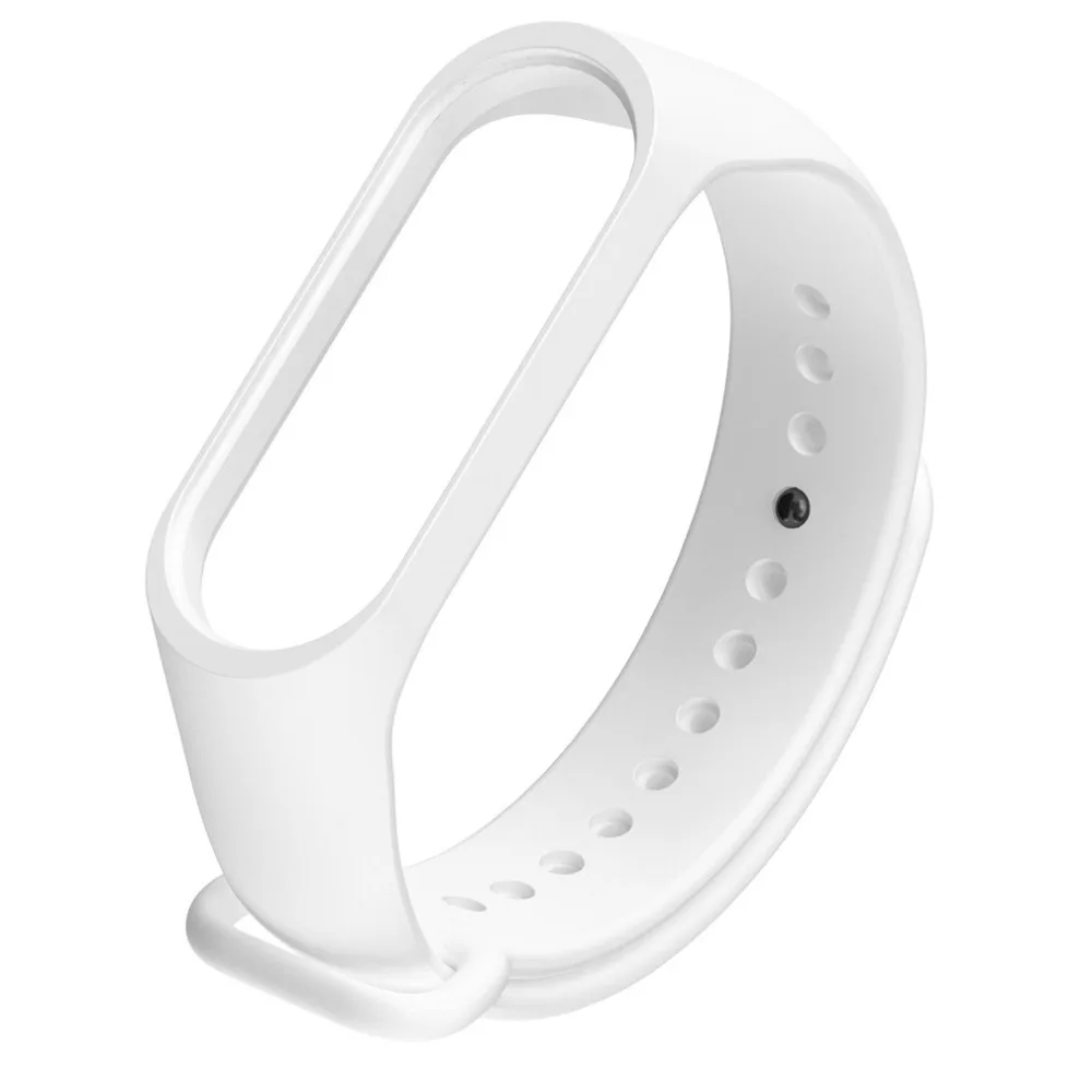 Сменный ремешок для наручных часов Xiaomi Band 3 однотонный браслет с безопасным более