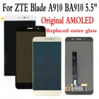 AMOLED-дисплей для ZTE Blade A910, BA910, 5,5 дюйма, ЖК-дисплей, сенсорный экран, дигитайзер