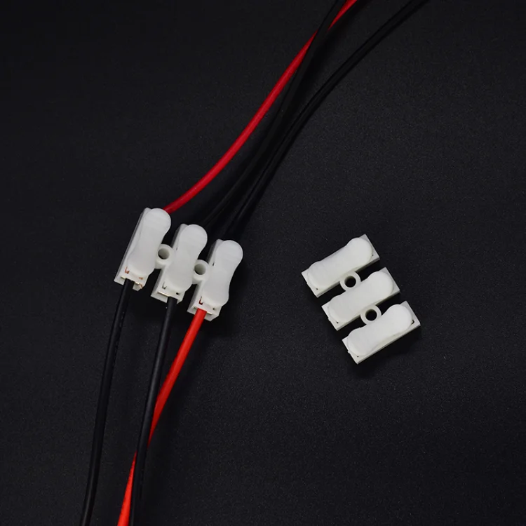 

20pcs Quick Wire Terminal Self Lock 2Pin 3Pin Push In Fast Block Splice PP Plastic Insulated Cable Line Clamp Crimp Connect