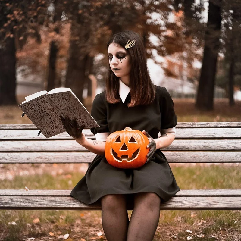 

4Pcs Skull Hand Hairpin Rhinestone Gothic Hairpin Decoration Accessory Set Christmas Cosplay Party