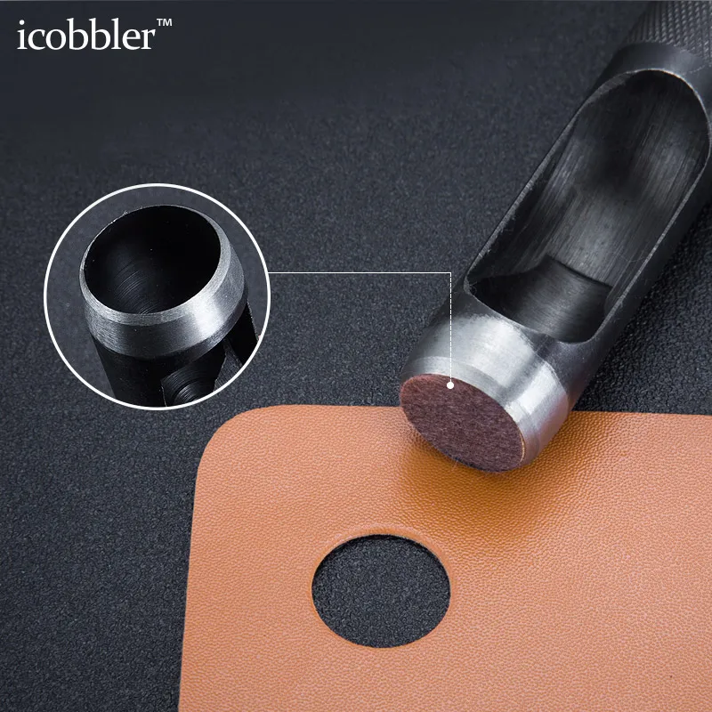 1-25mm DIY Puncher Round Steel Leather Craft Hollow Hole Punch Tool Cutter Working for Belt Strap Waist Watch Band Plastic Wood images - 6