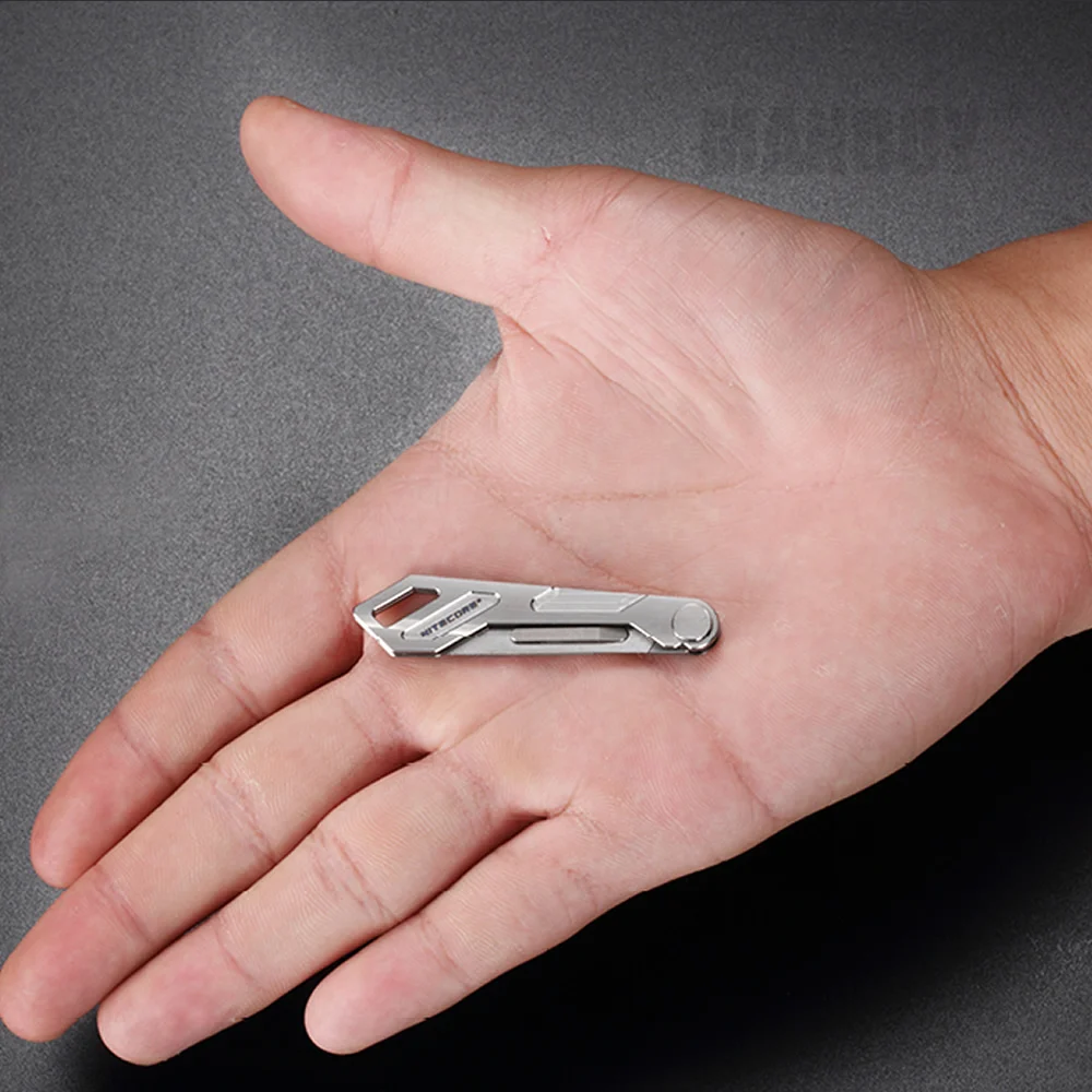 NITECORE NTK05 UltraTiny титановый брелок нож Мини Многофункциональный складной охотничий кемпинг Рыбалка Открытый