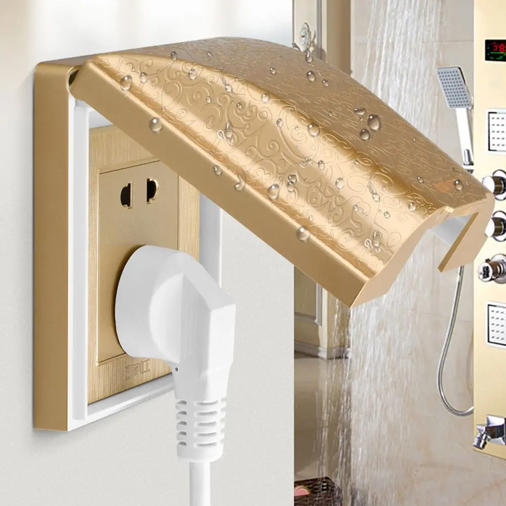 

Transparent 86 type Splash Box Power Outlet Sockets Switch protection box Electric Plug Cover Socket Protector