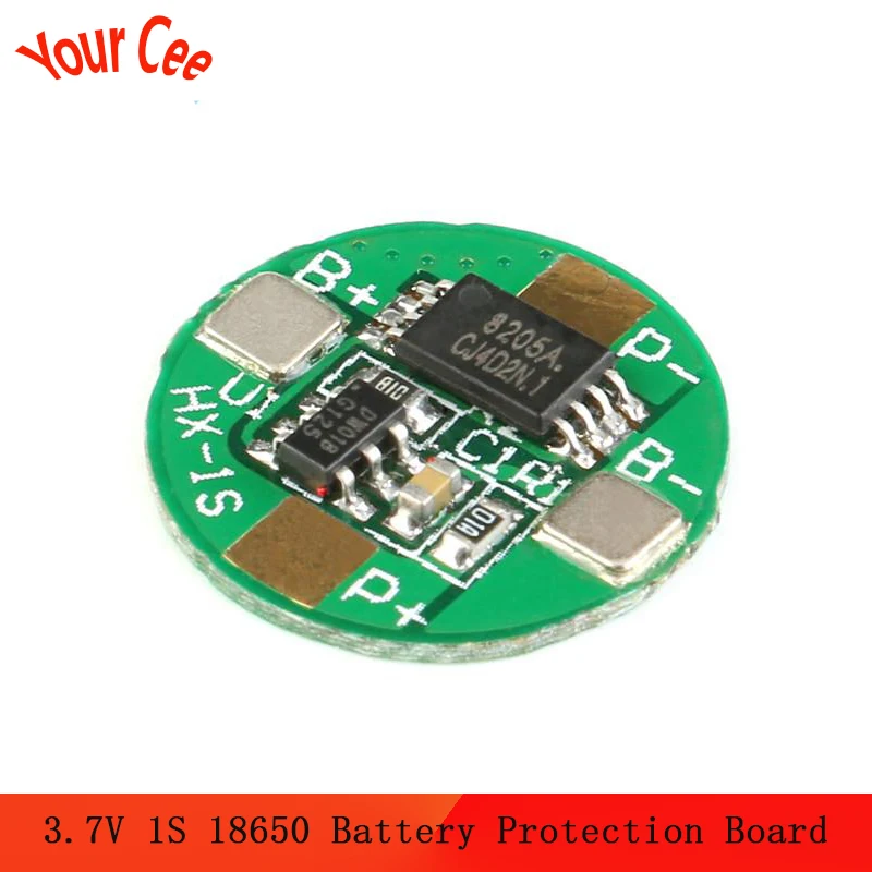 10 шт. 3 7 в 1S 18650 A Li-Ion BMS PCM плата защиты аккумулятора PCB с защитой от перезаряда и
