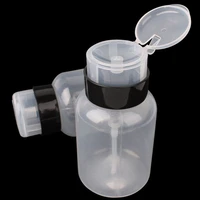 200ml nail press bottle nail removal press bottle empty press pump dispenser plastic polish remover cleaner portable makeup tool