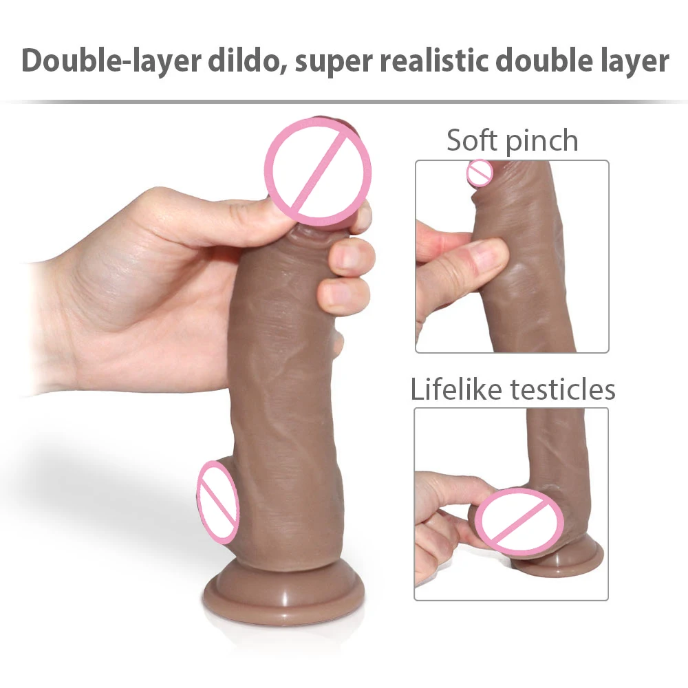 GaGu реалистичный фаллоимитатор с ощущением кожи настоящий пенис для женщин