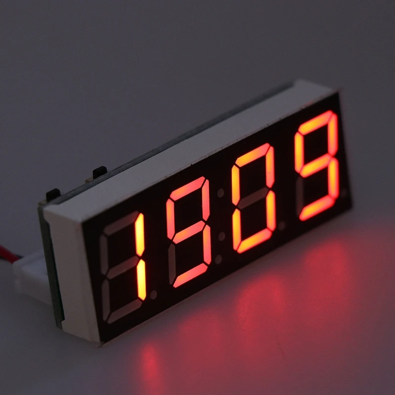 

12V 5-24V Electronic Voltmeter Thermometer Clock for Car Auto LED Monitor Module 6XDD