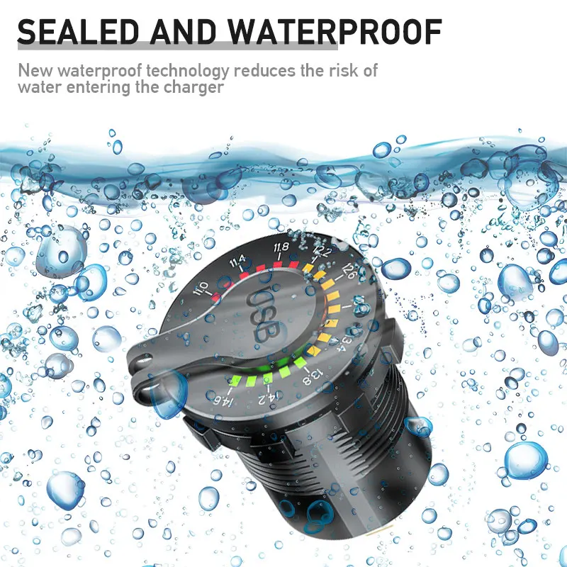 Автомобильное зарядное устройство для прикуривателя со светодиодным