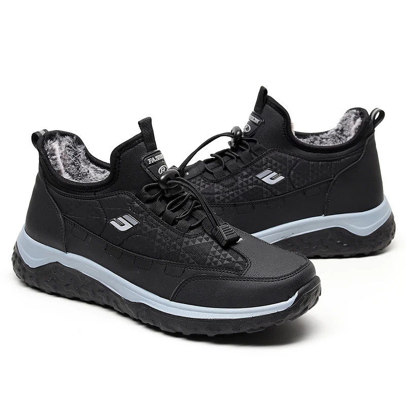 Мужские ботинки нескользящая кожаная обувь кроссовки мужская популярная