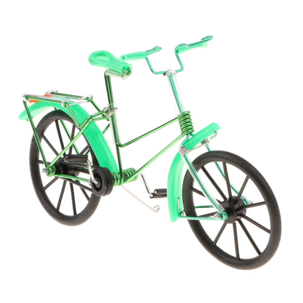 

Green Iron Decorative Bicycle Model Desk Decor 7.9''L X 2.6''W X 5.5''H