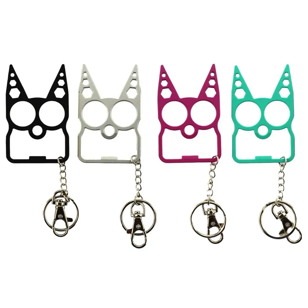 

Portable Cute Cat Opener Screwdriver Keychain Multifunction Outdoor Gadgets Window Breaker Hexagon Wrench Kitchen Beer Tools
