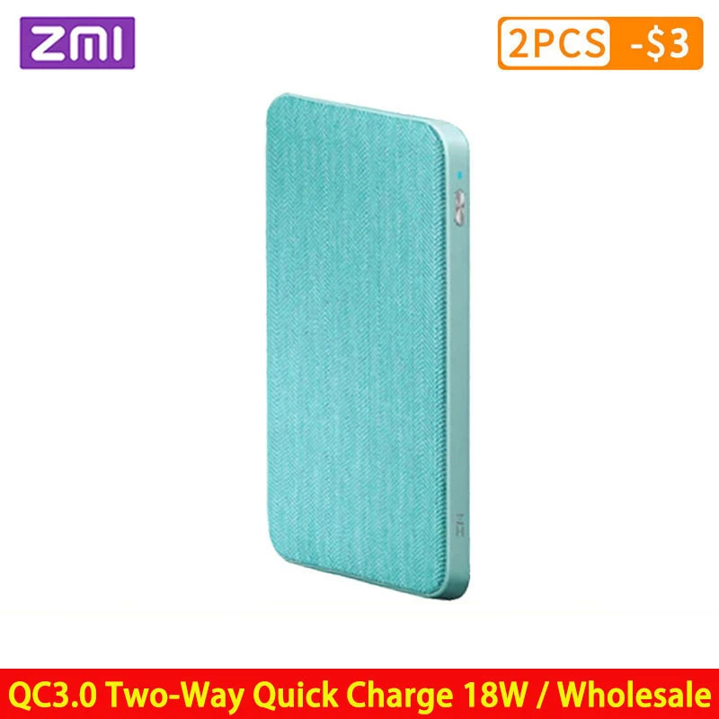 ZMI Power Bank 10000 мА/ч QC3.0 зарядное устройство PD Type C двухсторонняя Быстрая зарядка 18 Вт