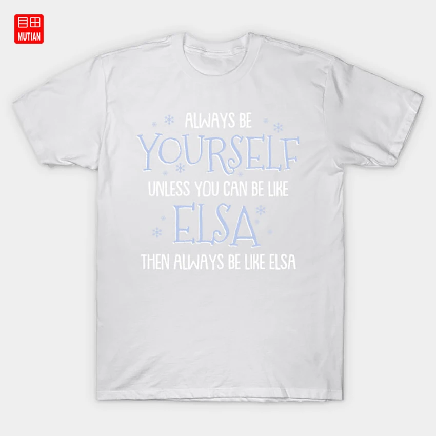 Be Elsa/футболка с изображением снеговика Эльзы Анны|Мужские футболки| |