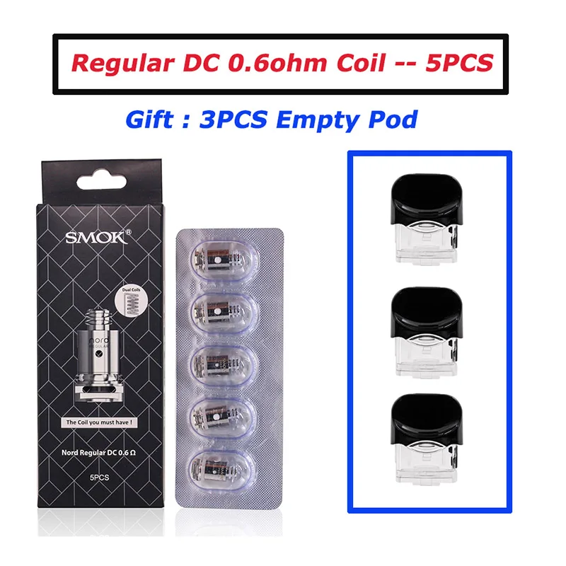 SMOK Nord Pod 0.6ohm 0,8 oohm Nord Mesh MTL 1.4ohm керамическая Обычная Катушка Замена для Nord KIT электронная сигарета ядро