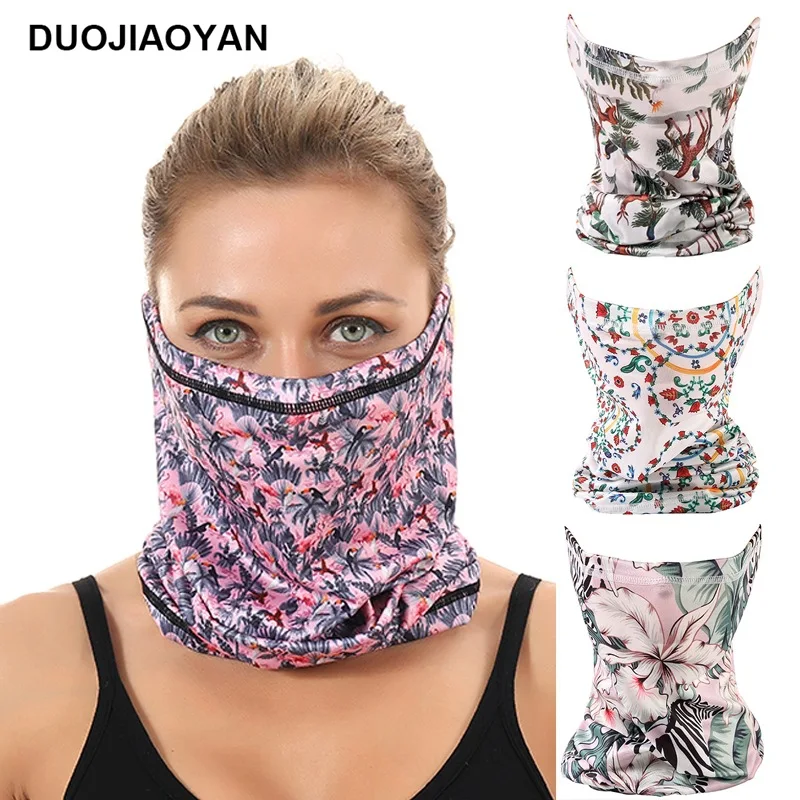 Новый маленький шарф с цветами для занятий спортом на открытом воздухе