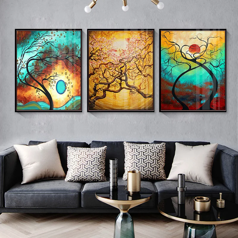 

Abstract Tree Oil Painting Poster Wall Painting Home Decoration Bar Party Decoration Painting Posters Wall Decor