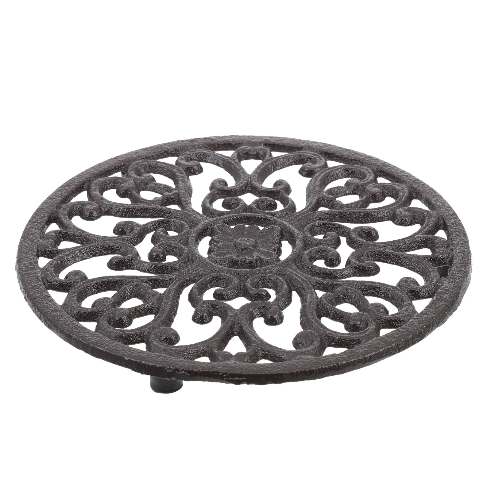 

Креативный чугунный коврик, теплоизолированный коврик для кастрюль, полый нескользящий Настольный коврик