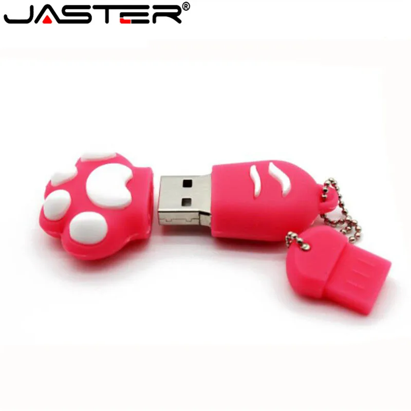 USB-флеш-накопитель JASTER с мультяшным рисунком милого кота на 64 ГБ 4 8 16 32