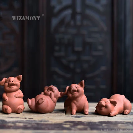 Большая распродажа китайская исинская фиолетовая глина WIZAMONY чайный набор для