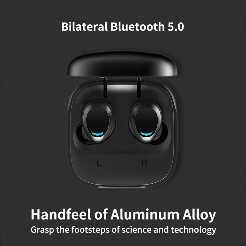 

Heaton TWS-U9 Wireless Bluetooth Earphone In-ear Touch Control With Mic Bass Bluetooth Sport Headset 5.0 With Metal Charging Box