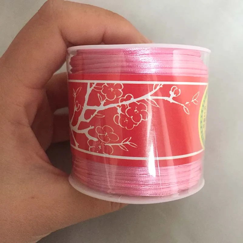 55 метров/рулон 1 5 мм нейлоновый шнур атласный Rattail шелковый китайский узел