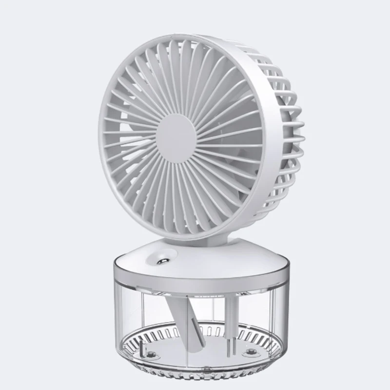 

Youpin Wellsmart Desktop Fan Ultrasonic Humidifier Night Light 3-in-1 Noiseless Air Cooling Fan With Soft night light For