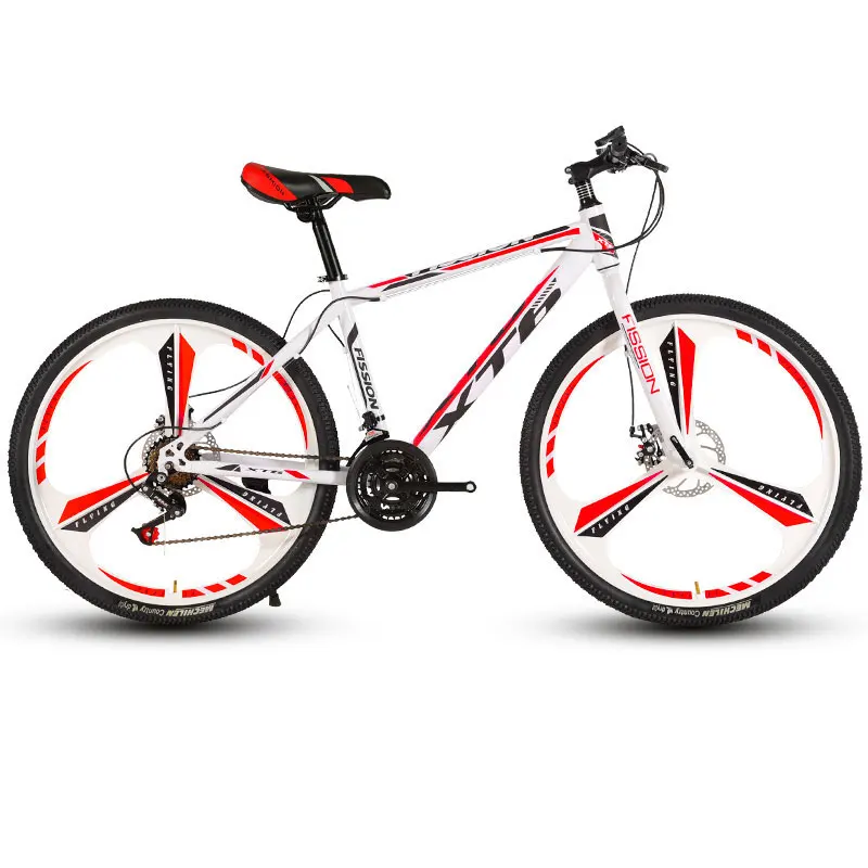 Kaufen 24/26 Zoll Mountainbike Geschwindigkeit Doppel Shock Off-road Racing Student Erwachsene Fahrrad Männer Und Frauen Drei-messer Rad