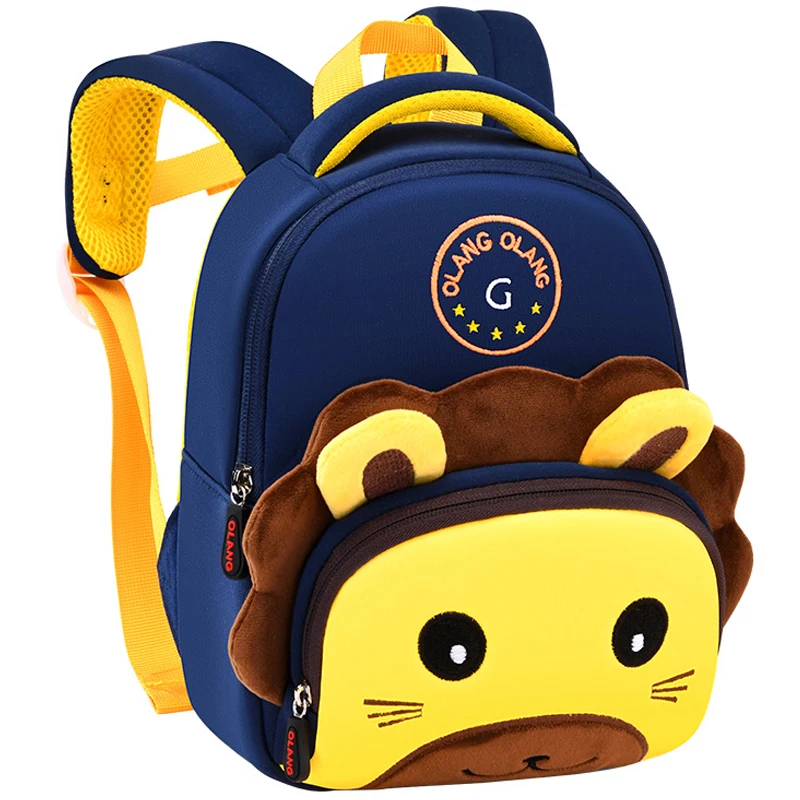 Kids cartoon cute lion backpack Animal Kindergarten children mochila Infant school bags baby girls boys schoolbag Preschool Bags