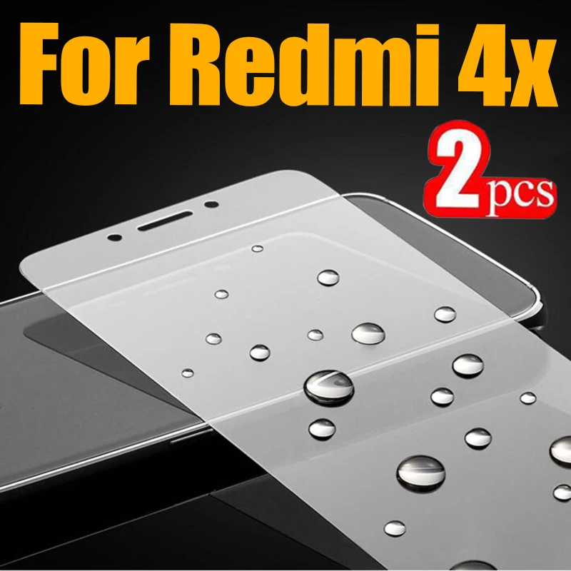 2 шт защитное стекло на для Xiaomi Redmi 4x Защитная пленка экрана xiami xiomi rad mi red 4 x x4 tremp
