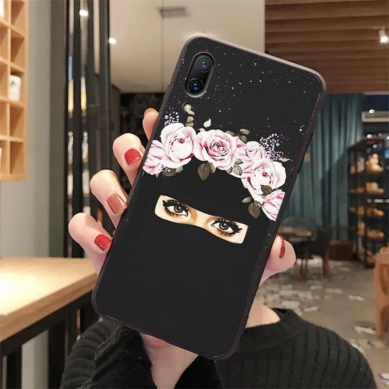 Милые мусульманских девочек черный мягкий чехол для телефона из ТПУ vivo y53 y55 y66 y67