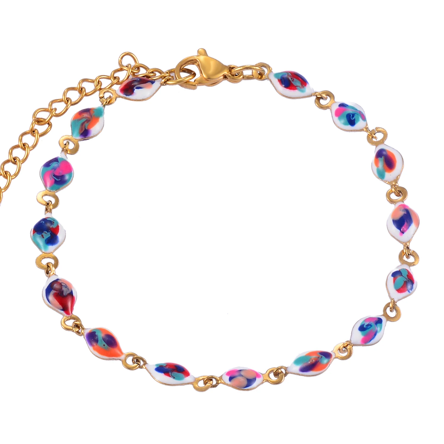 

Hot Sale Personality Stainless Steel Bracelet Color Fashion Jewelry Ladies Jewelry