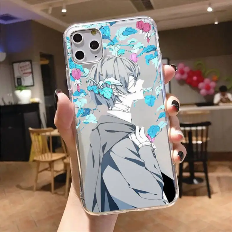 

Anime Bungou Stray Dogs Dazai Osamu Phone Case Transparent soft For iphone 5 5s 5c se 6 6s 7 8 11 12 plus mini x xs xr pro max