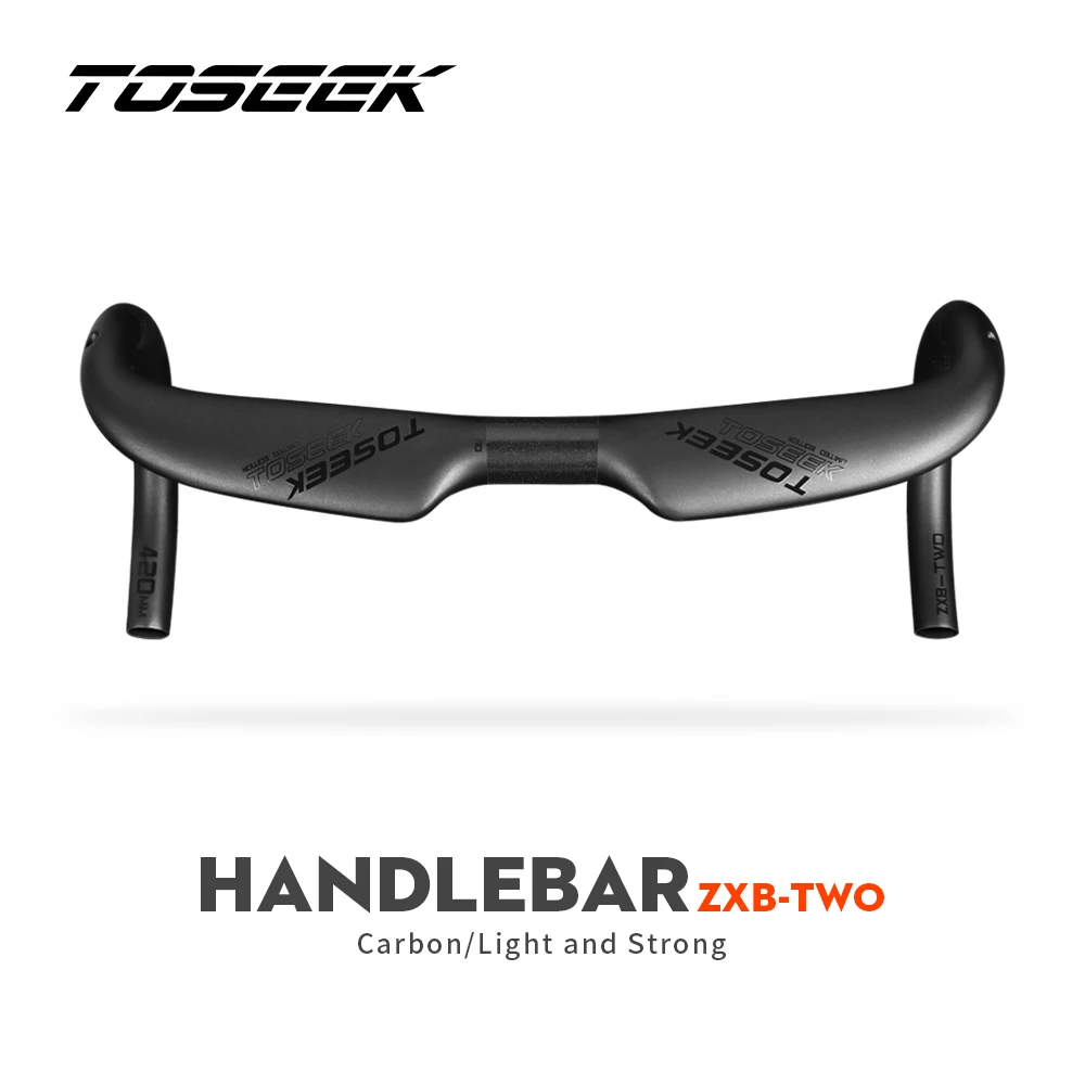 

TOSEEK ZXB-TWO Bike Carbon Road Handlebar 400/420/440mm UD Matt Internal Routing Road Bicycle Handle Bar Bicycle Accessories