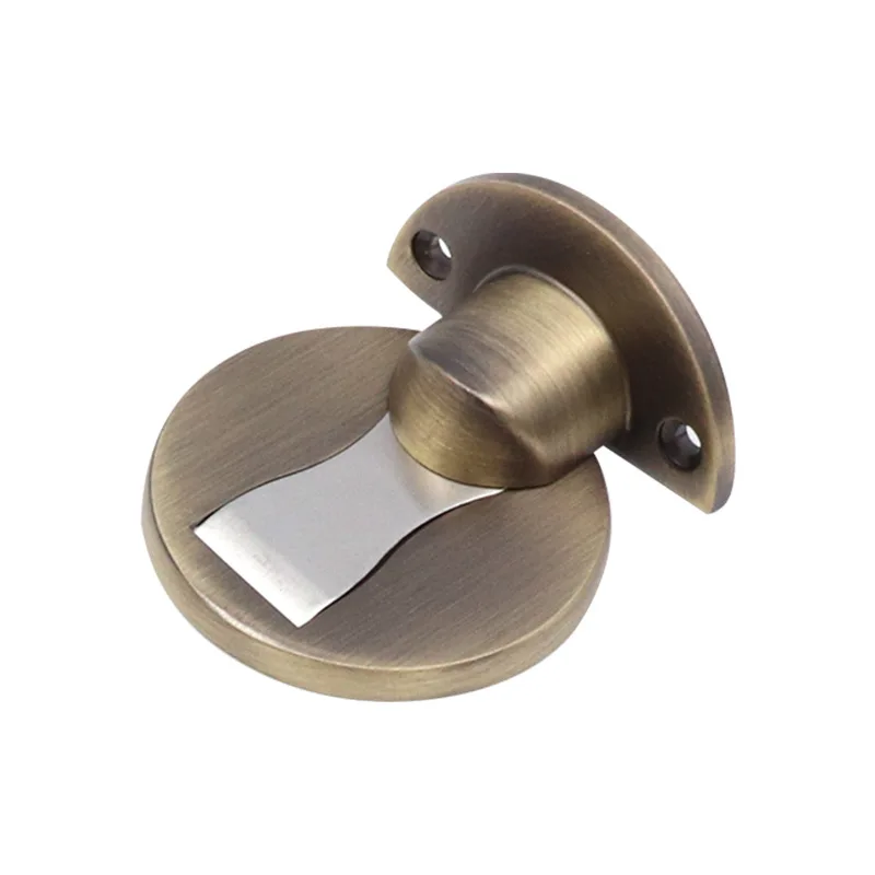 Thickening Magnetic Door Stops Znic Alloy Door Stopper Hidden Door Holders Catch Floor Nail-free Doorstop Furniture Hardware