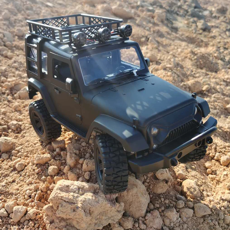 

New JY66 1/14 2.4G 4WD RC Crawler Car Desert Rock Vehicle Models With LED Light Super Long 90 Minutes Playing Toys for Kids Boys
