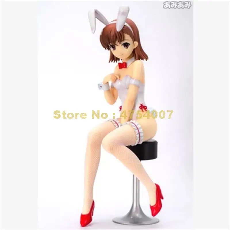 Аниме toaru kagaku no Rail Gun mikoto misaka масштаб 1/4 кролик ver. Экшн фигурка из ПВХ Коллекционная