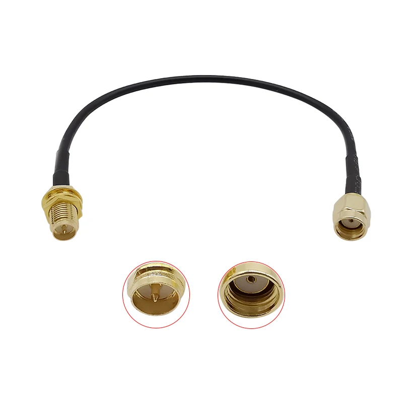 1 шт. RP SMA Штекерный к Гнездовой RG174 WiFi антенный Удлинительный кабель RP-SMA разъем