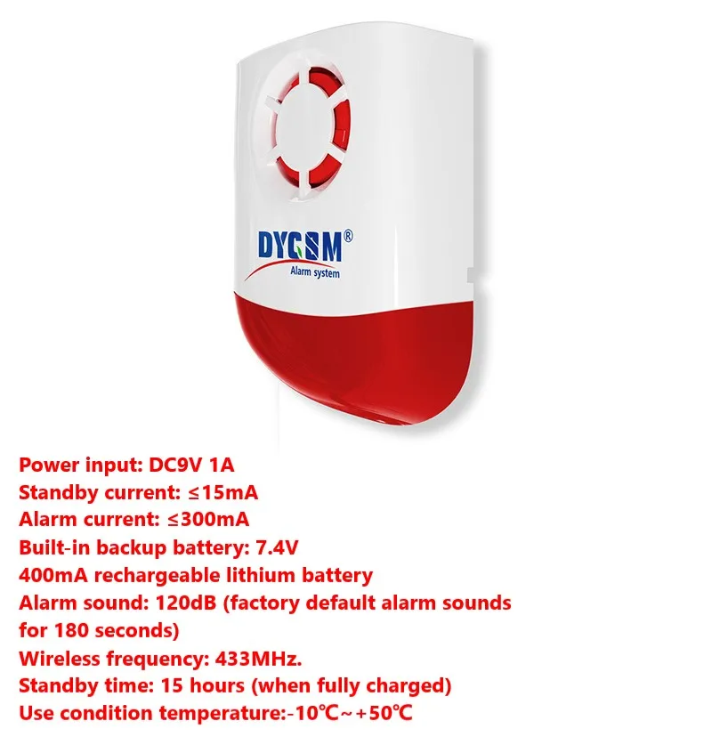 WIRELESS WEATHERPROOF EXTERNAL FLASH LED STROBE OUTDOOR SIREN FOR HOME GSM ALARM SYSTEM | Безопасность и защита