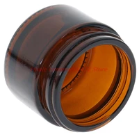 new 10g15g20g30g50g lip balm sample container jar pot glass amber brown cosmetic face cream bottles makeup store vials
