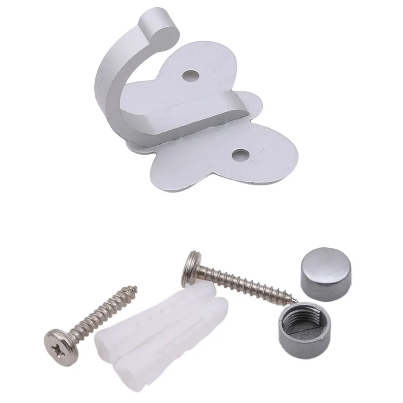 1 шт. мебельные материалы антикварная бабочка дверные крючки ванная настенная