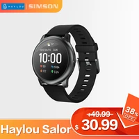 haylou solar smart watch ls05 heart rate sleep monitor ip68 waterproof 30 day battery ios android sport men women